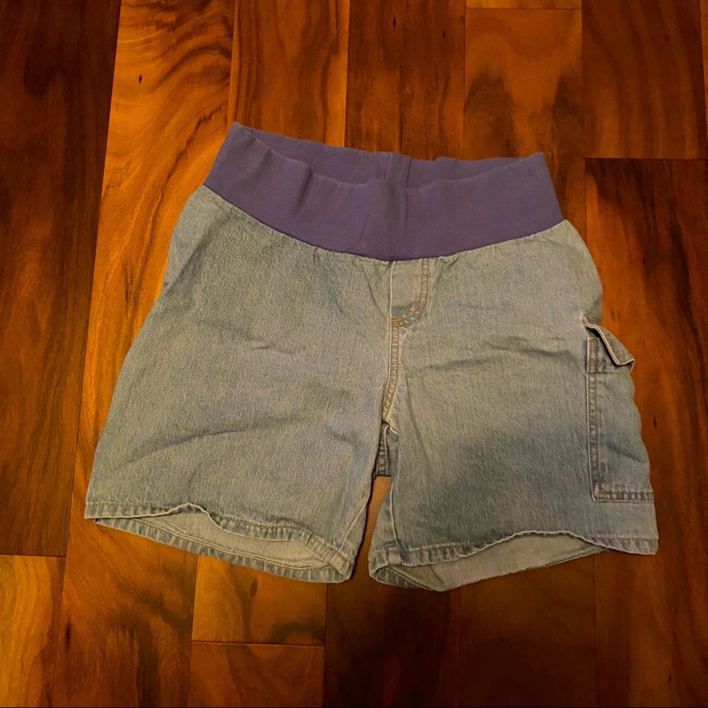Vintage baby and me maternity shorts